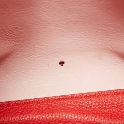 Pre Owned Kate Spade Red Leather Olive Drive Brigette Tote