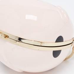 Pre Owned Kate Spade Pink PVC Hello Tokyo Lucky Cat Clutch