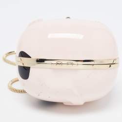Pre Owned Kate Spade Pink PVC Hello Tokyo Lucky Cat Clutch