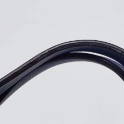 Pre Owned Kate Spade Navy Blue Leather Tassel Satchel