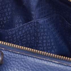 Pre Owned Kate Spade Navy Blue Leather Tassel Satchel