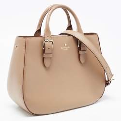Pre Owned Kate Spade Brown Leather Charlotte Street Sylvie Tote