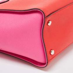 Kate Spade Pink/Red Saffiano Leather Cedar Street Hayden Tote