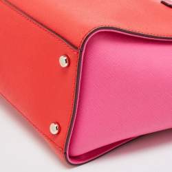 Kate Spade Pink/Red Saffiano Leather Cedar Street Hayden Tote
