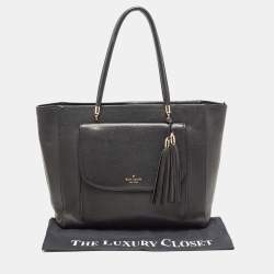 Kate Spade Black Leather Longacre Court Cal Tote