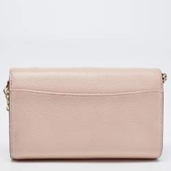 Kate Spade Light Pink Leather Paloma Road Flap Crossbody Bag