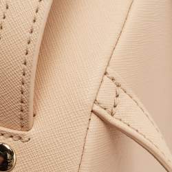 Kate Spade Light Peach Saffiano Leather Catus Tomi Patch Backpack