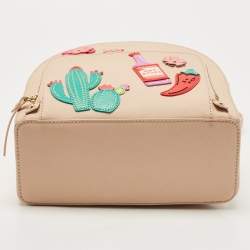 Kate Spade Light Peach Saffiano Leather Catus Tomi Patch Backpack