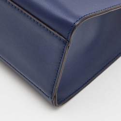 Pre Owned Kate Spade Navy Blue Leather Anissa Putnam Drive Tote