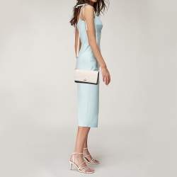 Pre Owned Kate Spade Beige/Black Leather Cameron Street Corin Crossbody Bag