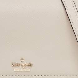 Pre Owned Kate Spade Beige/Black Leather Cameron Street Corin Crossbody Bag