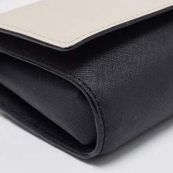 Pre Owned Kate Spade Beige/Black Leather Cameron Street Corin Crossbody Bag