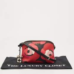 Pre Owned Kate Spade Multicolor Floral Leather Crossbody Bag