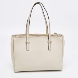 Pre Owned Kate Spade Light Beige Leather Cedar Street Jensen Tote