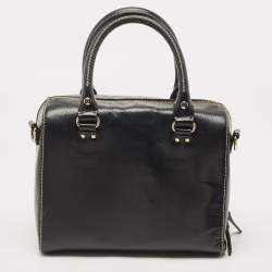 Pre Owned Kate Spade Black Leather Wellesley Alessa Satchel