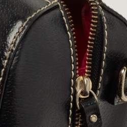 Pre Owned Kate Spade Black Leather Wellesley Alessa Satchel