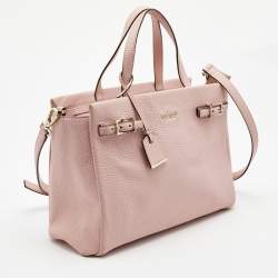 Pre Owned Kate Spade Pink Leather Holden Street Lanie Tote