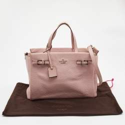 Pre Owned Kate Spade Pink Leather Holden Street Lanie Tote
