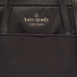 Pre Owned Kate Spade Black Nylon The Little Better Sam Laptop Bag