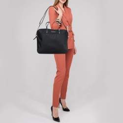 Pre Owned Kate Spade Black Nylon The Little Better Sam Laptop Bag