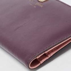 Kate Spade Purple/Pink Leather Adel Bifold Wallet