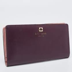 Kate Spade Purple/Pink Leather Adel Bifold Wallet