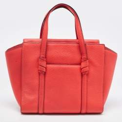 Pre Owned Kate Spade Red Leather Abigail Tote