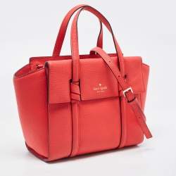 Pre Owned Kate Spade Red Leather Abigail Tote