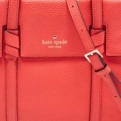 Pre Owned Kate Spade Red Leather Abigail Tote