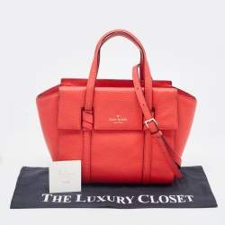 Pre Owned Kate Spade Red Leather Abigail Tote