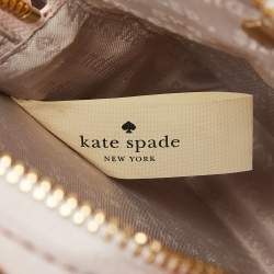 Pre Owned Kate Spade Pink Leather On Pointe Perfume Bottle Crossbody Bag