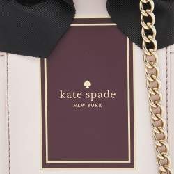 Pre Owned Kate Spade Pink Leather On Pointe Perfume Bottle Crossbody Bag