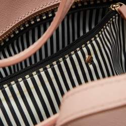 Pre Owned Kate Spade Pink Perforated Leather Cedar Street Harmony Tote