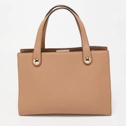 Pre Owned Kate Spade Beige Leather New York Stewart Street Big Boy Tote