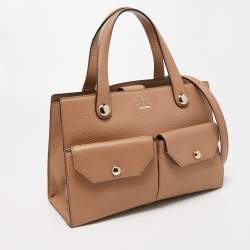 Pre Owned Kate Spade Beige Leather New York Stewart Street Big Boy Tote