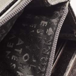 Kate Spade Silver/Grey Coarse Glitter And Leather Wallet On Chain