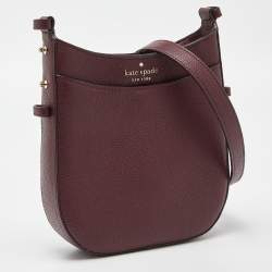 مملوكة مسبقًا Kate Spade Burgundy Leather Leila North South Crossbody Bag