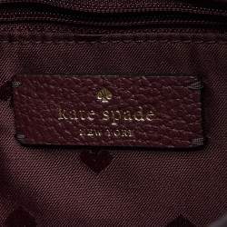 مملوكة مسبقًا Kate Spade Burgundy Leather Leila North South Crossbody Bag
