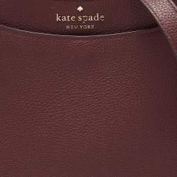مملوكة مسبقًا Kate Spade Burgundy Leather Leila North South Crossbody Bag