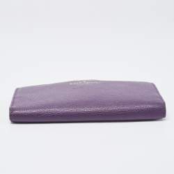 Pre Owned Kate Spade Purple Leather New York Staci Bifold Wallet