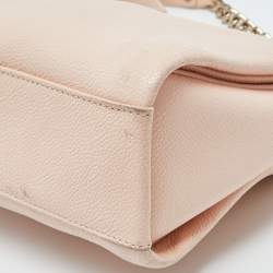 Pre Owned Kate Spade Peach Leather Chain Shoulder Bag