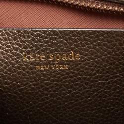 Kate Spade Bronze Leather Small Eva Tote