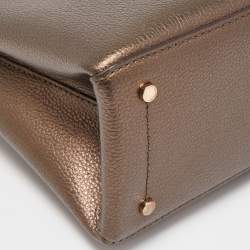 Kate Spade Bronze Leather Small Eva Tote