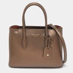Kate Spade Bronze Leather Small Eva Tote
