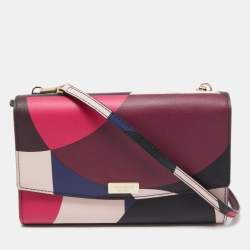 Kate Spade Multicolor Leather Flap Phone Crossbody Bag