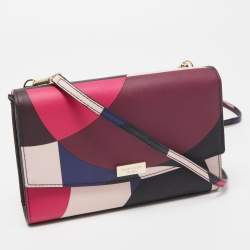 Kate Spade Multicolor Leather Flap Phone Crossbody Bag