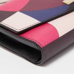 Kate Spade Multicolor Leather Flap Phone Crossbody Bag