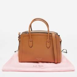 Kate Spade Brown Leather Large Knott Satchel
