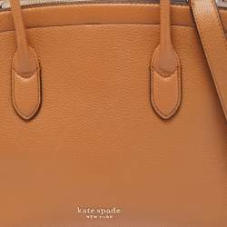 Kate Spade Brown Leather Large Knott Satchel