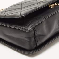 Pre Owned Kate Spade Black Leather Emerson Place Vivenna Shoulder Bag